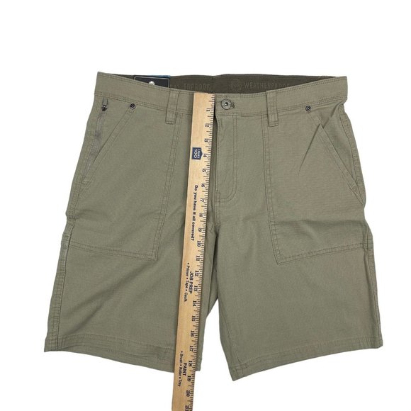NWT Men’s Weatherproof Tan Size 32 Utility Trail Shorts Stretch Flex Waistband - Picture 3 of 8